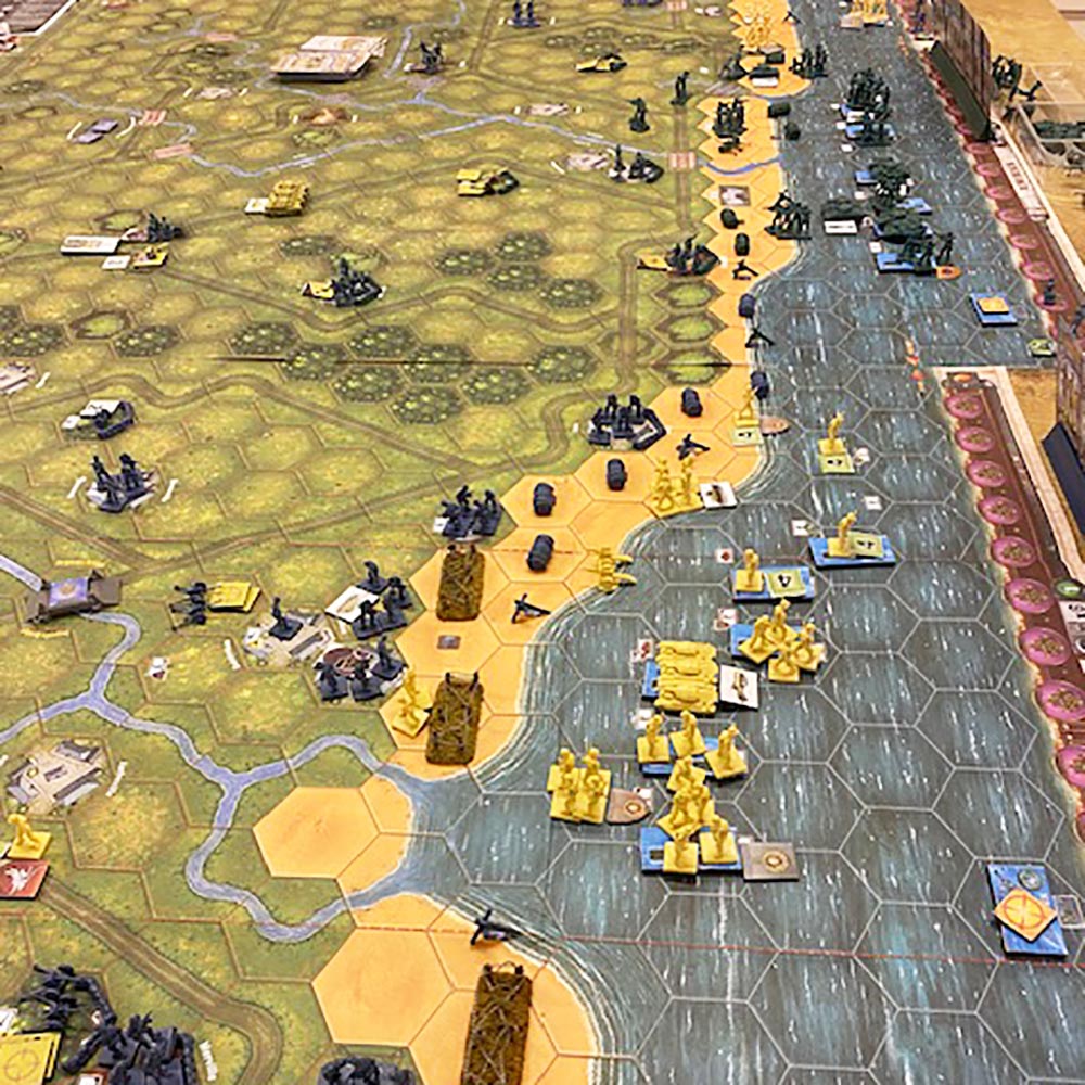 Crawley Wargames Club D-Day Landings Game, 1st June 2025
